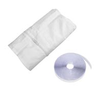 Zgehnao Joint d'étanchéité en tissu pour porte de fenêtre et climatiseur, ensemble d'étanchéité amovible et flexible pour climatiseur portable