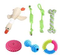 Zgehnao Jouet pour petit chien en tissu résistant au nettoyage des dents - Jouet d'entraînement à mâcher pour chien et chat