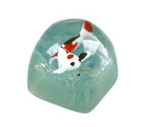 Zgehnao Keycap Game Cartoon Keycaps Transparent Pour MX Clavier Mécanique Personnalité 3D Poisson 3D