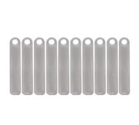 Zgehnao Lot de 10 porte-clés avec numéro de téléphone gravé et anti-perte - Porte-clés de voiture pour clés, bijoux, breloques de sac pour femme