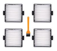 Zgehnao Lot de 4 filtres d'aspirateur de rechange pour P712 P713 P714K Main avec brosse de nettoyage