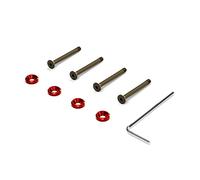 Zgehnao Lot de 4 vis en alliage d'aluminium anodisé coloré pour ventilateur de refroidissement de boîtier d'ordinateur