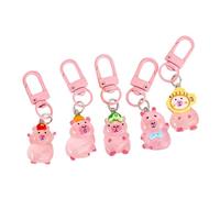 Zgehnao Lot de 5 porte-clés phosphorescents en forme d'animal - Adorable design pour sac - Porte-clé unique pour ami, Conforme à l'image., 6.5cm