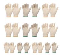 Zgehnao Moufles de travail de sécurité, gants de travail en fil de coton tricoté, mitaines de protection, B #, Length 22.5cm