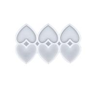 Zgehnao Moule en silicone en forme de cœur en forme de sucettes en forme de sapin de Noël, moule en résine, chocolat, fromage, bâton époxy, moule fait à la main