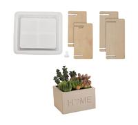 Zgehnao Moules en silicone pour plantes succulentes - Moules en silicone pour pots de fleurs - Moules en résine époxy - Moules d'ornement