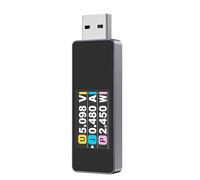 Zgehnao Multimètre numérique USB 3.2 - Détecteur de courant - 4-30 V - 0-3 A - 0-90 W - 10 Gbit/s