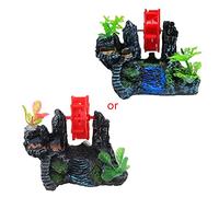 Zgehnao Ornement pour aquarium Rocher Montagne Pierre Grotte Aquarium Décorations Petit Terrain Paysage Ornement pour Reptiles Habitat