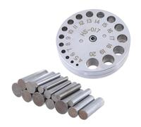 Zgehnao Perforatrice efficace pour les amateurs d'artisanat, ensemble de disques avec poinçons ronds en métal, fournitures pratiques pour la fabrication de bijoux