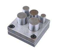 Zgehnao Perforatrice efficace pour les amateurs d'artisanat, ensemble de disques avec poinçons ronds en métal, fournitures pratiques pour la fabrication de bijoux