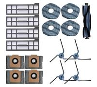 Zgehnao Pour aspirateur robot X10 partie principale brosse latérale filtre balai nettoyeur sacs brosse de rechange