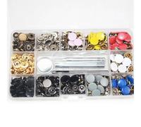 Zgehnao Pour Fermeture Créative Cuir 12,5 Mm Rond Métal Vêtements Bouton Pour Sacs, Chemises Manteaux Vestes Pardessus Je