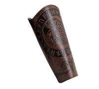 Zgehnao Protège-bras en cuir, boucles réglables, gants de cosplay, équipement de reconstitution historique pour homme et femme