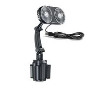 Zgehnao Ventilateur de voiture USB confortable pendant le port USB. Ventilateur de refroidissement de voiture 12 V/24 V à réglage de la vitesse du ventilateur