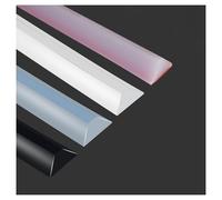 ZGFHNY 100 cm Seuil De Douche Barrage d'eau Pliable, Barrière de Douche Anti Débordement Silicone Autocollante Joint Porte Douche pour Cuisine, Salle De Bain(White,200cm/78inch)