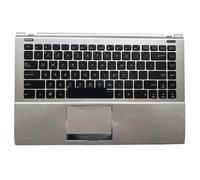 ZGGOZDH Clavier américain, Britannique, Turc, Russe, Repose-Poignet Tactile pour Ordinateur Portable ASUS U46, U46E, U46S, U46SV, U46SM, V111362GS1, 13N0-LDA0111(US Palmrest)