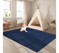 ZGHGEUO Tapis d'éveil et de Jeux Bebe Epais de 2 CM, Tapis de Jeu en Mousse à mémoire de Forme antidérapant, Velours Corail Tapis Zone Tapis de Jeu Ramper Tapis pour Chambre d'enfant 120 x 220 cm