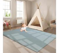 ZGHGEUO Tapis d'éveil et de Jeux Bebe Epais de 2 CM, Tapis de Jeu en Mousse à mémoire de Forme antidérapant, Velours Corail Tapis Zone Tapis de Jeu Ramper Tapis pour Chambre d'enfant 120 x 220 cm