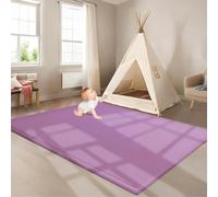 ZGHGEUO Tapis d'éveil et de Jeux Bebe Epais de 2 CM, Tapis de Jeu en Mousse à mémoire de Forme antidérapant, Velours Corail Tapis Zone Tapis de Jeu Ramper Tapis pour Chambre d'enfant 120 x 220 cm