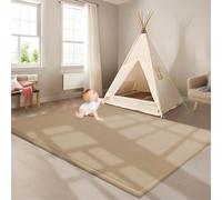 ZGHGEUO Tapis d'éveil et de Jeux Bebe Epais de 2 CM, Tapis de Jeu en Mousse à mémoire de Forme antidérapant, Velours Corail Tapis Zone Tapis de Jeu Ramper Tapis pour Chambre d'enfant 120 x 220 cm