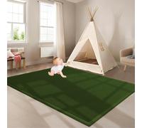 ZGHGEUO Tapis d'éveil et de Jeux Bebe Epais de 2 CM, Tapis de Jeu en Mousse à mémoire de Forme antidérapant, Velours Corail Tapis Zone Tapis de Jeu Ramper Tapis pour Chambre d'enfant 120 x 220 cm