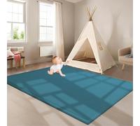 ZGHGEUO Tapis d'éveil et de Jeux Bebe Epais de 2 CM, Tapis de Jeu en Mousse à mémoire de Forme antidérapant, Velours Corail Tapis Zone Tapis de Jeu Ramper Tapis pour Chambre d'enfant 120 x 220 cm