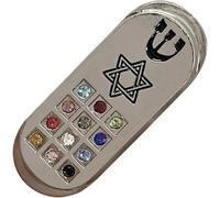 Zghhc 1 Mezouza Traditionnelle Juive en Forme D'étoile De David, Mezouza De Protection pour Voiture, Mezouza De À Fixer sur Voiture, Mezouza De Prière pour Les Voyageurs en Voiture