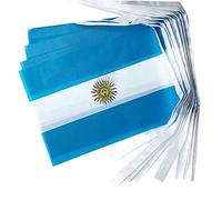 Zghhc 20 Pièces/Ensemble Argentine Pays Drapeau Bannière Bunting Drapeaux Suspendus Fanion Chaîne Bannière Bruants Décorations pour Festival Fête Vacances
