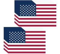 Zghhc Autocollant Drapeau Américain À Rayures Réfléchissantes Patriotiques, Autocollants De Voiture, Drapeau Américain, Adaptés Aux Autocollants De, 20 Pièces
