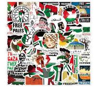 Zghhc Autocollants Palestiniens Imperméables en PVC, Étiquette Esthétique D' De Paix, pour Ordinateur, Étui De, Casque, Téléphone, DIY, 50 Pièces