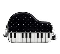 Zghhc Bandoulière Piano pour Femme, Mini Pochette Fourre-Tout, Joli Petit À Bandoulière pour Filles, À Main Cadeau pour Amoureuse, Idéal Au Quotidien en Soirée