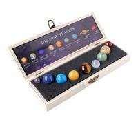 Zghhc Boule De 9 Planètes, Ornement du Système, Ensemble De Boules De De Guérison, Reiki Chakra, Modèle De Sphère D'énergie, Décoration De Bureau