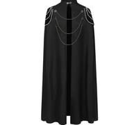 Zghhc Cape Viking, Cape d'halloween pour Costume De Cosplay Cape Steampunk Chaîne en Métal Cape De Chevalier Médiéval Manteau Royal Victorien Cape