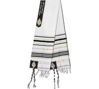 Zghhc Châle De Prière Talit Messianique À Rayures pour Hommes Femmes, Châle De Prière Talit D'alliance, Foulard De Prière Arabe, Foulard De Style Ethnique, Talit Juif Chrétien pour Israël, Cadeau