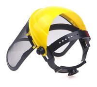 Zghhc Chapeau De Casque De Sécurité pour Coupe Gazon De Jardin en Acier Inoxydable, Masque De Protection Intégral en Maille pour Débroussailleuse, Protection Forestière