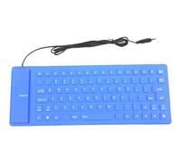 Zghhc Clavier Souple Muet en Silicone Clavier D'ordinateur À 85 Touches Clavier Filaire USB Portable Mini Ordinateur Portable Pc Clavier Étanche Pliant pour Ordinateur Portable/Ordinateur