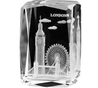 Zghhc Gravure en 3D Londres Big Ben Bâtiment Presse-Papier Figurines Miniatures Artisanat Souvenirs Accessoires De Décoration pour Maison