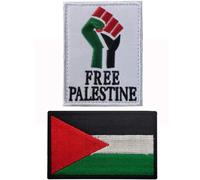 Zghhc Patch Drapeau Palestinien, 2 Pièces, Patchs De Gratuits, Crochets Boucles pour Vêtements, Badge De Veste