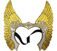 Zghhc Serre-tête Ailes d'ange Médiévales, Coiffe De Guerrière Valkyrie pour Cosplay De Sorcière, Accessoires De Scène pour Fêtes d'halloween À Thème
