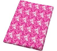 Zghhc Tissu Ruban Rose 50 X 145 Cm, Sensibilisation Au Cancer du Sein, Polyester Coton, pour Patchwork.
