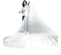 ZGHNASHUN FiletDe PêChe Cousu à La Main Coulée Traditionnelle Nette Filet en Nylon Fer Acier Pendant Poids à Main jetage de pêche débarquement pêcheur Net Attraper Poisson(2)