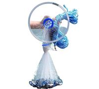 ZGHNASHUN FiletDe PêChe Cousu à La Main Monofilament Nylon Fishing Net Aluminium Style Throw Landing Network avec Pendentif en Acier(720)