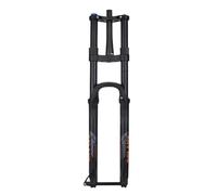 ZGHNASHUN Fourche VTT 27,5 29 Pouces for Vélo Électrique, Axe Cylindrique, Amortissement, Alliage D'aluminium, Suspension À Pression d'air, Tube Droit/Conique(29 Tapered Black)