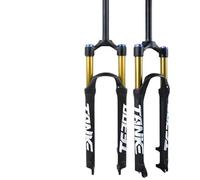 ZGHNASHUN Fourche VTT Fourche De Vélo À Rebond Réglable for VTT, Suspension Pneumatique Avant 26/27,5/29 Pouces, Débattement 120 Mm(29 Straight)