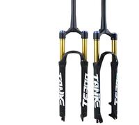 ZGHNASHUN Fourche VTT Fourche De Vélo À Rebond Réglable for VTT, Suspension Pneumatique Avant 26/27,5/29 Pouces, Débattement 120 Mm(29 Tapered Damping)