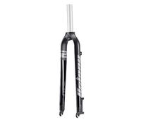 ZGHNASHUN Fourche VTT Fourche Rigide Mate for VTT 26/27,5/29 Pouces en Alliage d'aluminium, Tube Droit, Montant A de 28,6 mm, Fourche for(29 inch Black)