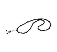 ZGHQHCDRH 108 perles d'ébène naturel prière bouddha bouddhiste Mala collier unisexe