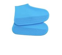 ZGHQHCDRH 2 Couvre-Bottes imperméables, antidérapants, élastiques et Pliables. Résistants à l’Usure, Anti-salissures, pour déplacements extérieurs par Temps pluvieux.(Blue,S)