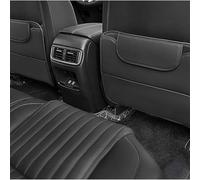 ZGHQHCDRH 2 Pièce Dossier Siège Voiture, pour Ford Everest Evos Excursion Expedition Dossiers Siège Avant Voiture en Cuir Imperméable Multifonctionnel Protecteur,Black