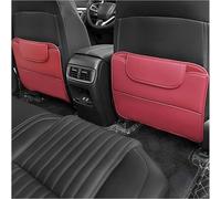ZGHQHCDRH 2 Pièce Dossier Siège Voiture, pour Ford Everest Evos Excursion Expedition Dossiers Siège Avant Voiture en Cuir Imperméable Multifonctionnel Protecteur,Red